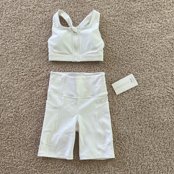 Athleta bra & shorts 2 pc set. Xxs - Picture 1 of 13